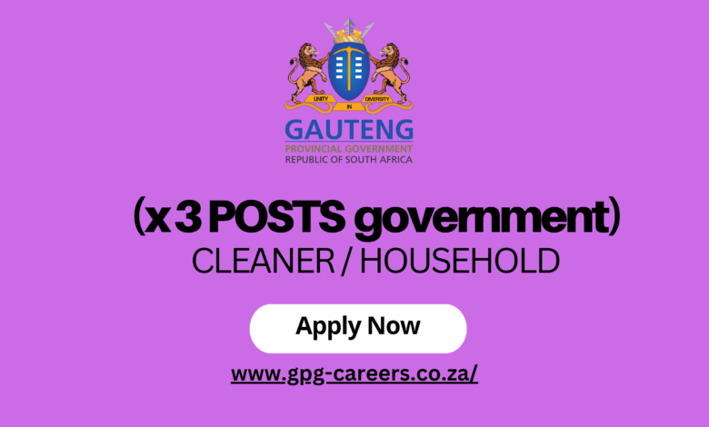 (x 3 POSTS government) CLEANER / HOUSEHOLD