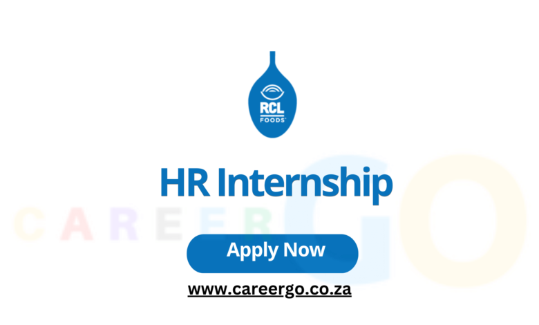 RCL Foods HR Internship – Gauteng