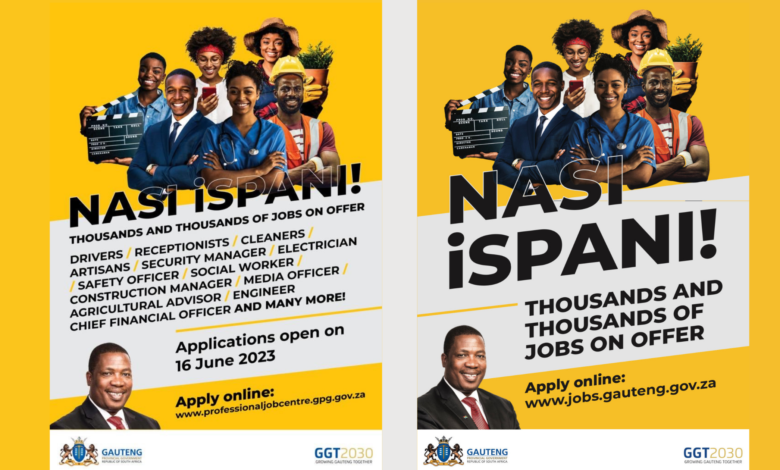 GAUTENG GOVERNMENT HAS THOUSANDS AND THOUSANDS OF JOBS ON OFFERS FOR 16 JUNE